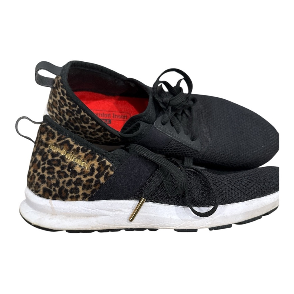 New Balance Black and Leopard Print Women's Shoes